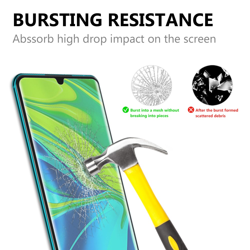Xiaomi Mi Note 10 / Note 10 Pro - Heltckande Hrdat Glas