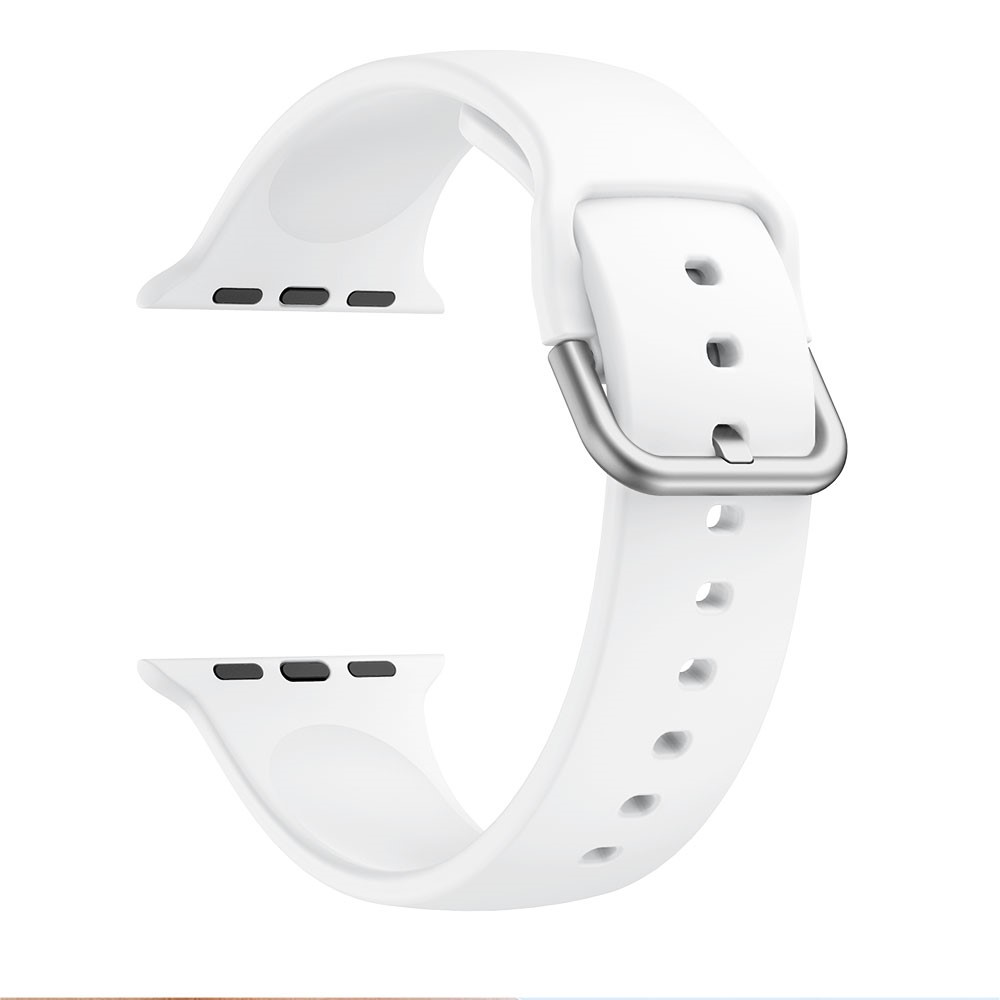 Silikon Armband - Apple Watch 41/40/38 mm - Vit
