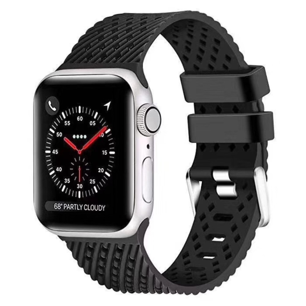 Silikon Armband Apple Watch 41/40/38 mm - Svart