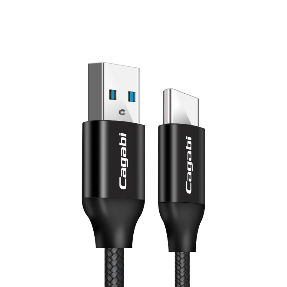 Cababi Type-C / USB-C Kabel 1M Quick Charge - Svart
