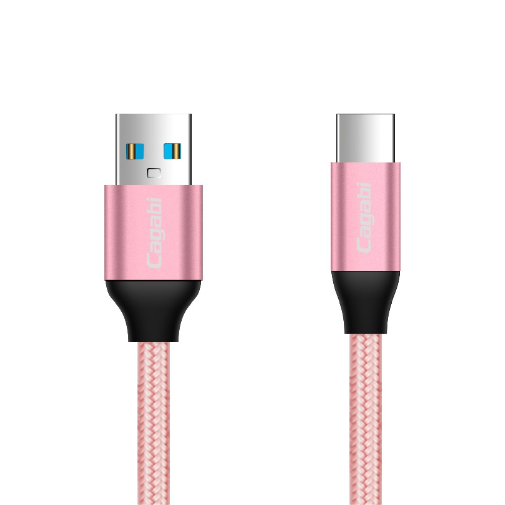 Cababi Type-C / USB-C Kabel 1M Quick Charge - Rosguld