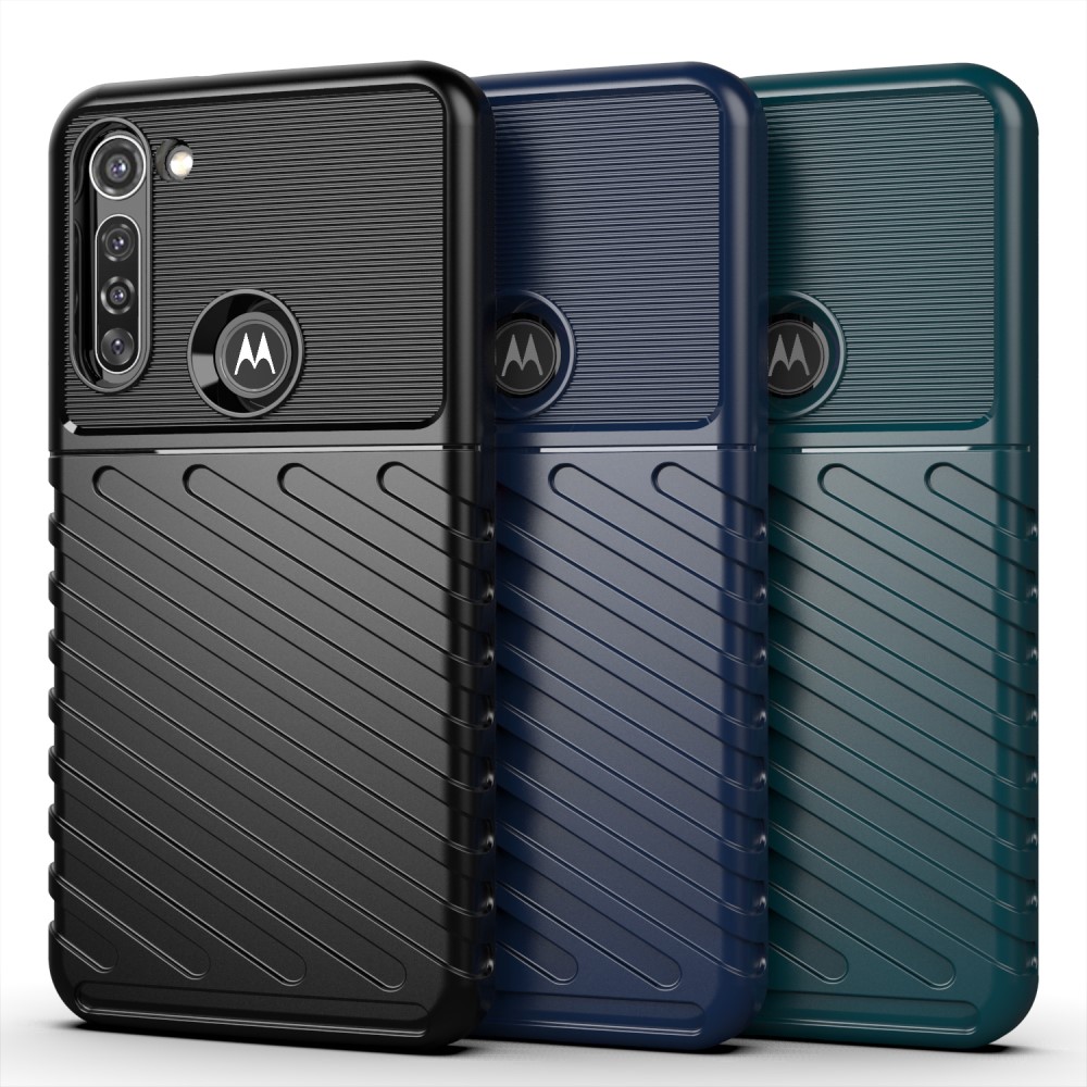 Motorola Moto G8 Power - Twill Textur Skal - Svart
