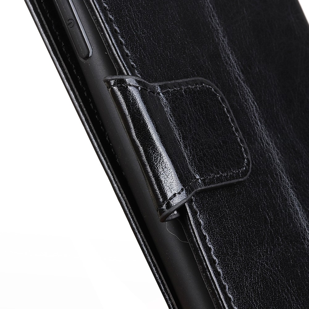 Xiaomi Redmi 8A - Crazy Horse Plnboksfodral - Svart