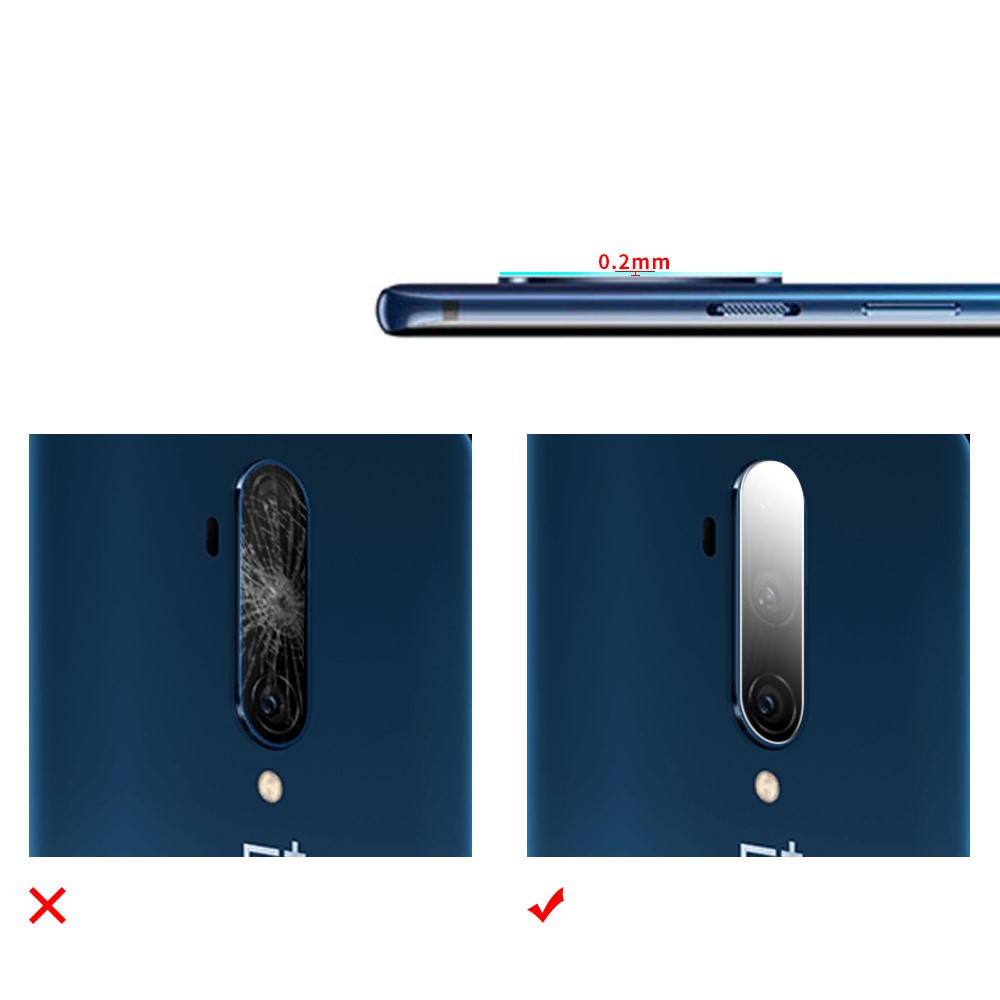 OnePlus 7T Pro - Linsskydd i Hrdat Glas