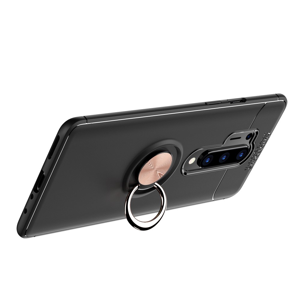OnePlus 8 Pro - Ring Skal - Svart/Ros