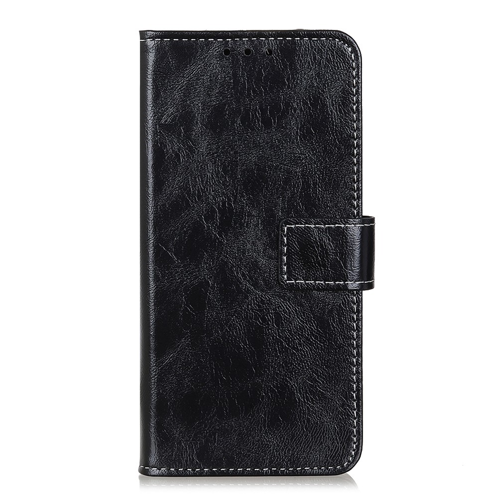 Samsung Galaxy A21s - Crazy Horse Plånboksfodral - Svart