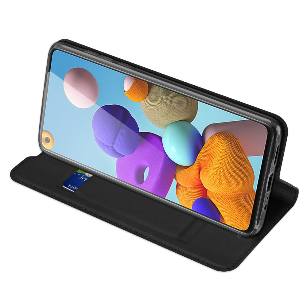 Samsung Galaxy A21s - DUX DUCIS Skin Pro Plånboksfodral - Svart