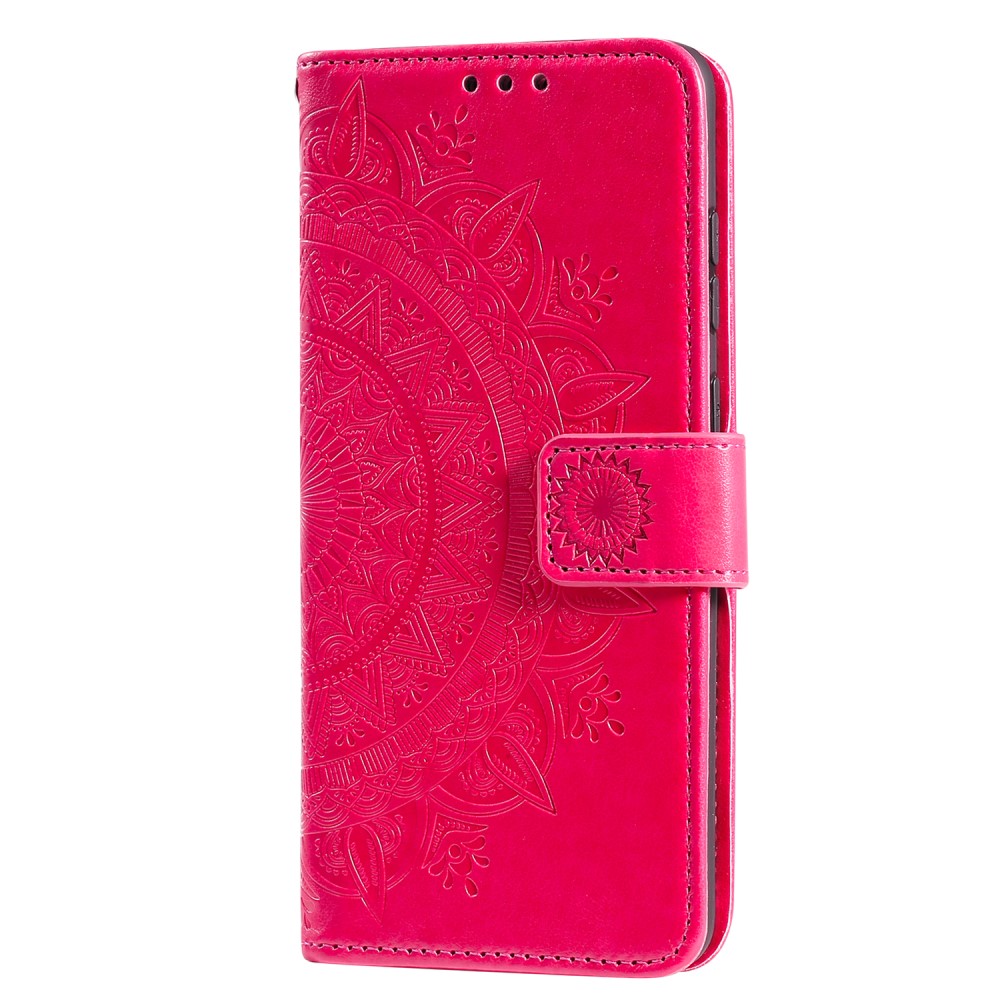 Huawei Y5p - Mandala Plnboksfodral - Rosa