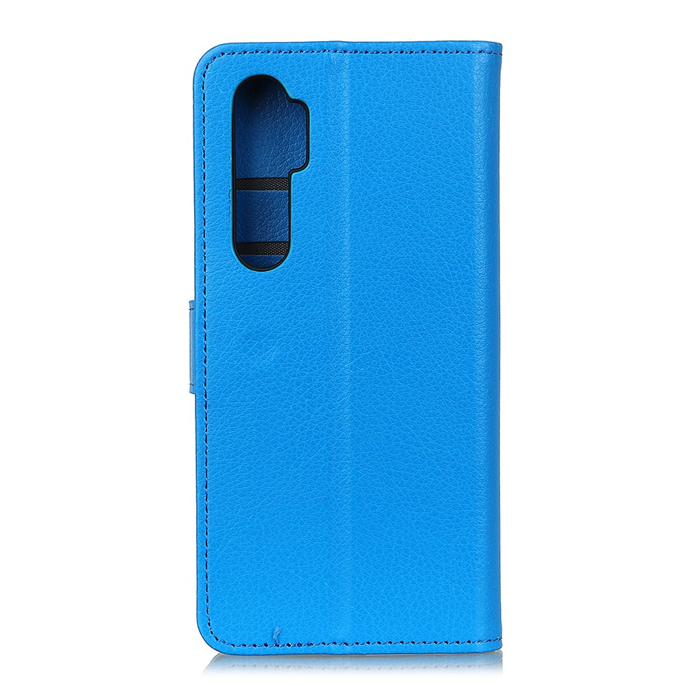 Xiaomi Mi Note 10 Lite - Litchi Plnboksfodral - Bl