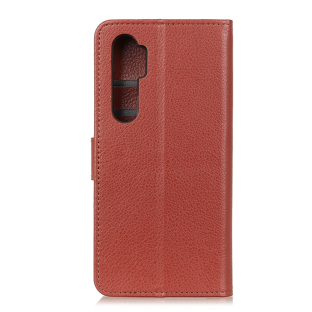 Xiaomi Mi Note 10 Lite - Litchi Plnboksfodral - Brun