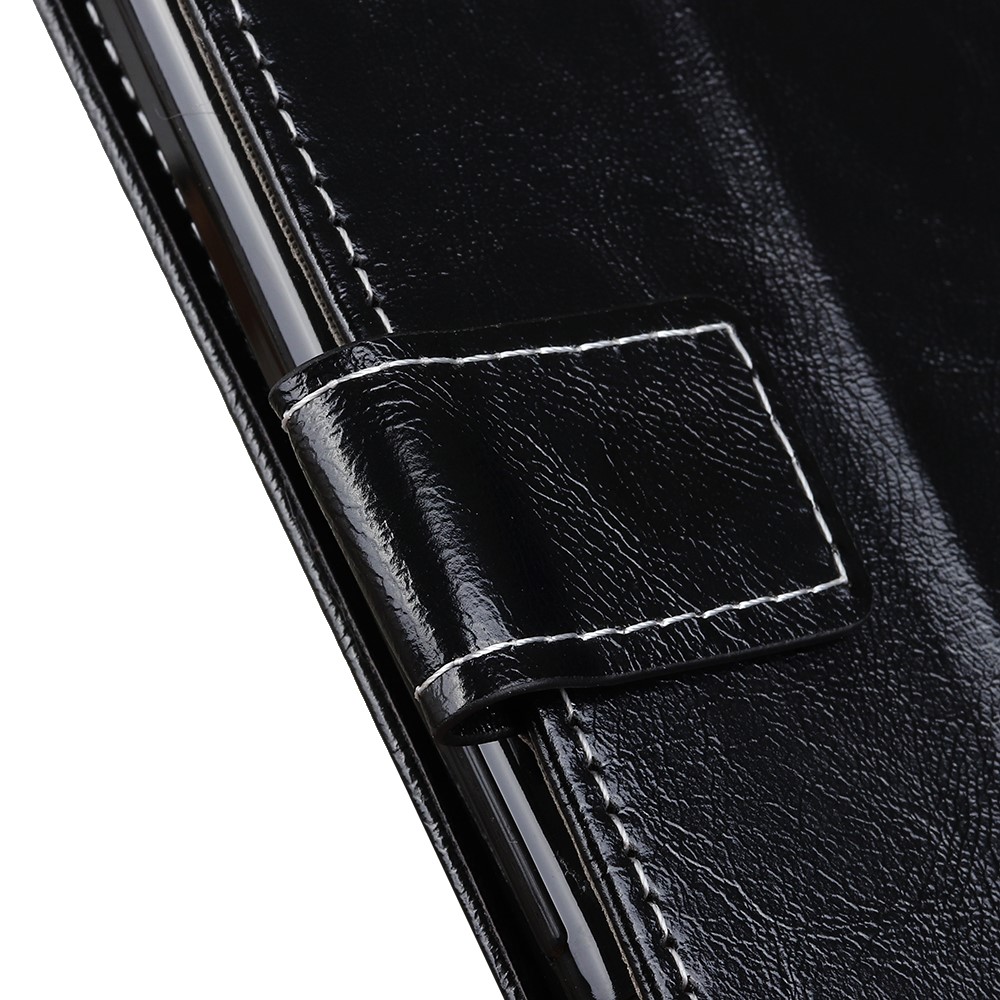 Xiaomi Mi Note 10 Lite - Crazy Horse Plnboksfodral - Svart