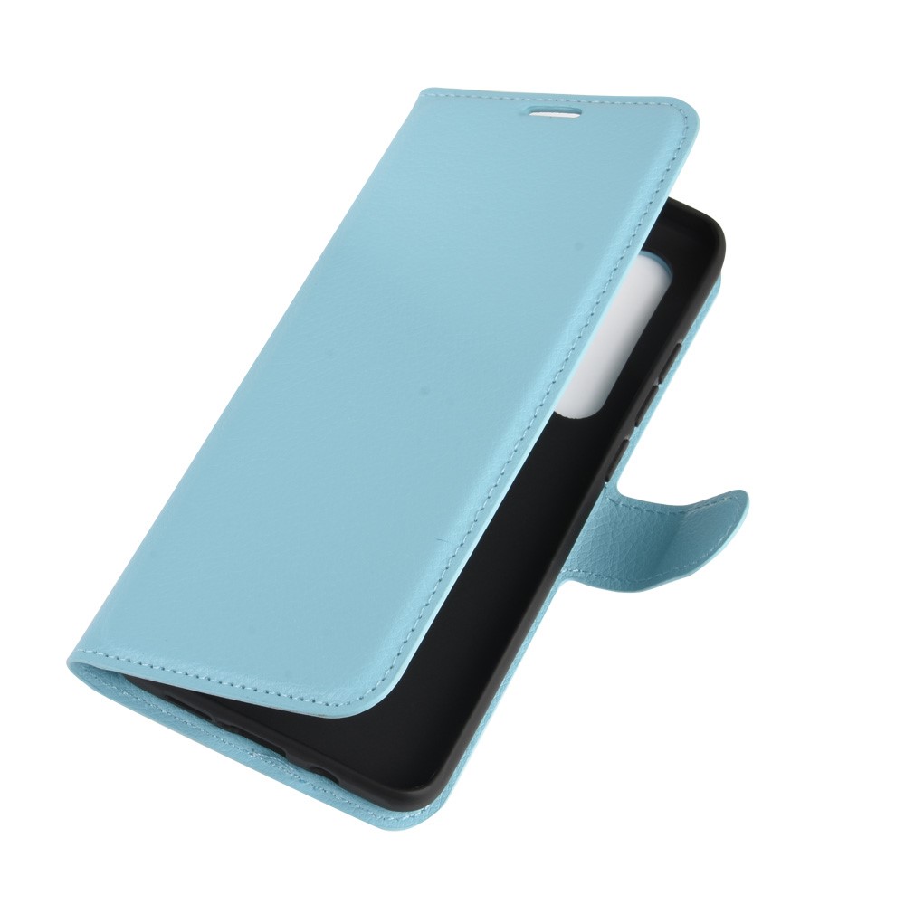 Xiaomi Mi Note 10 Lite - Litchi Plnboksfodral - Ljus Bl
