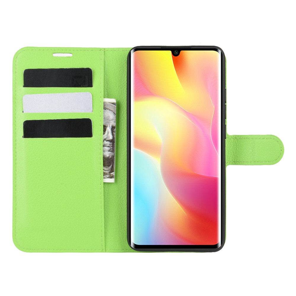 Xiaomi Mi Note 10 Lite - Litchi Plnboksfodral - Grn