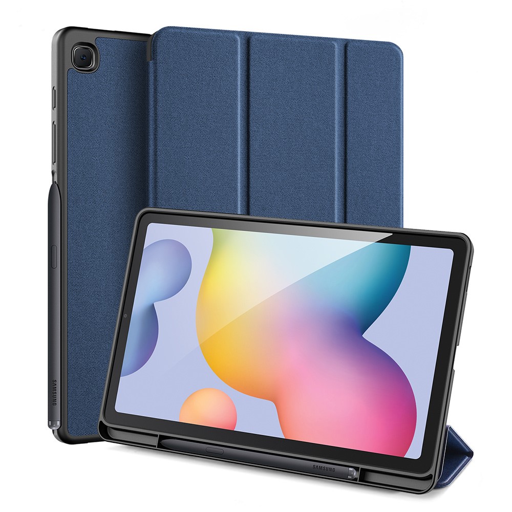 Samsung Galaxy Tab S6 Lite - DUX DUCIS Domo Tri-Fold Fodral - Bl