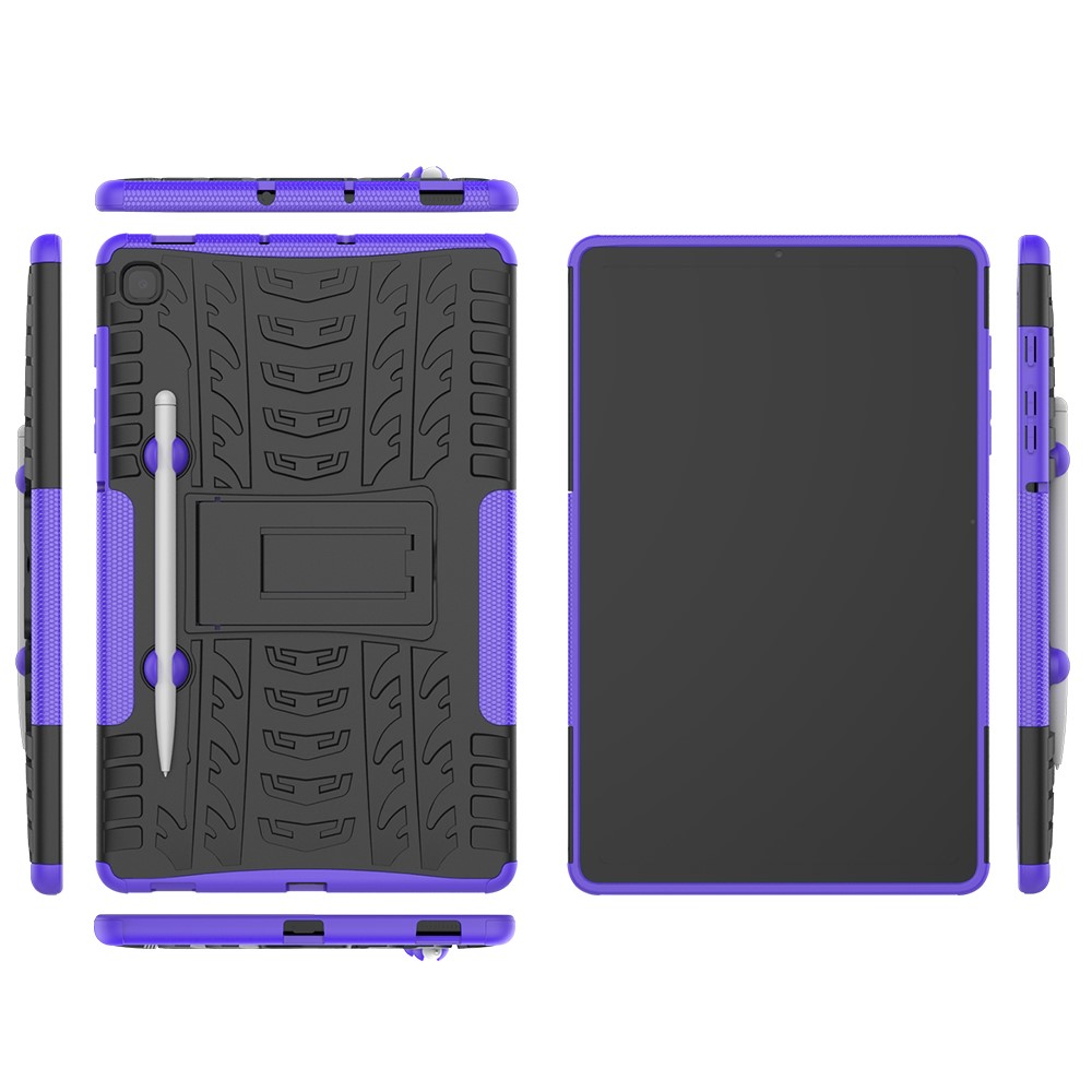 Samsung Galaxy Tab S6 Lite Skal Rugged Kickstand Armor Lila
