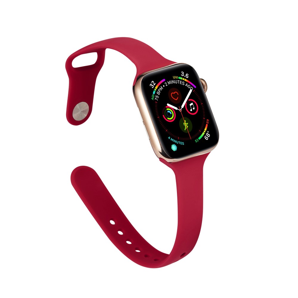 Silikon Armband Apple Watch 38/40/41 mm - Rd