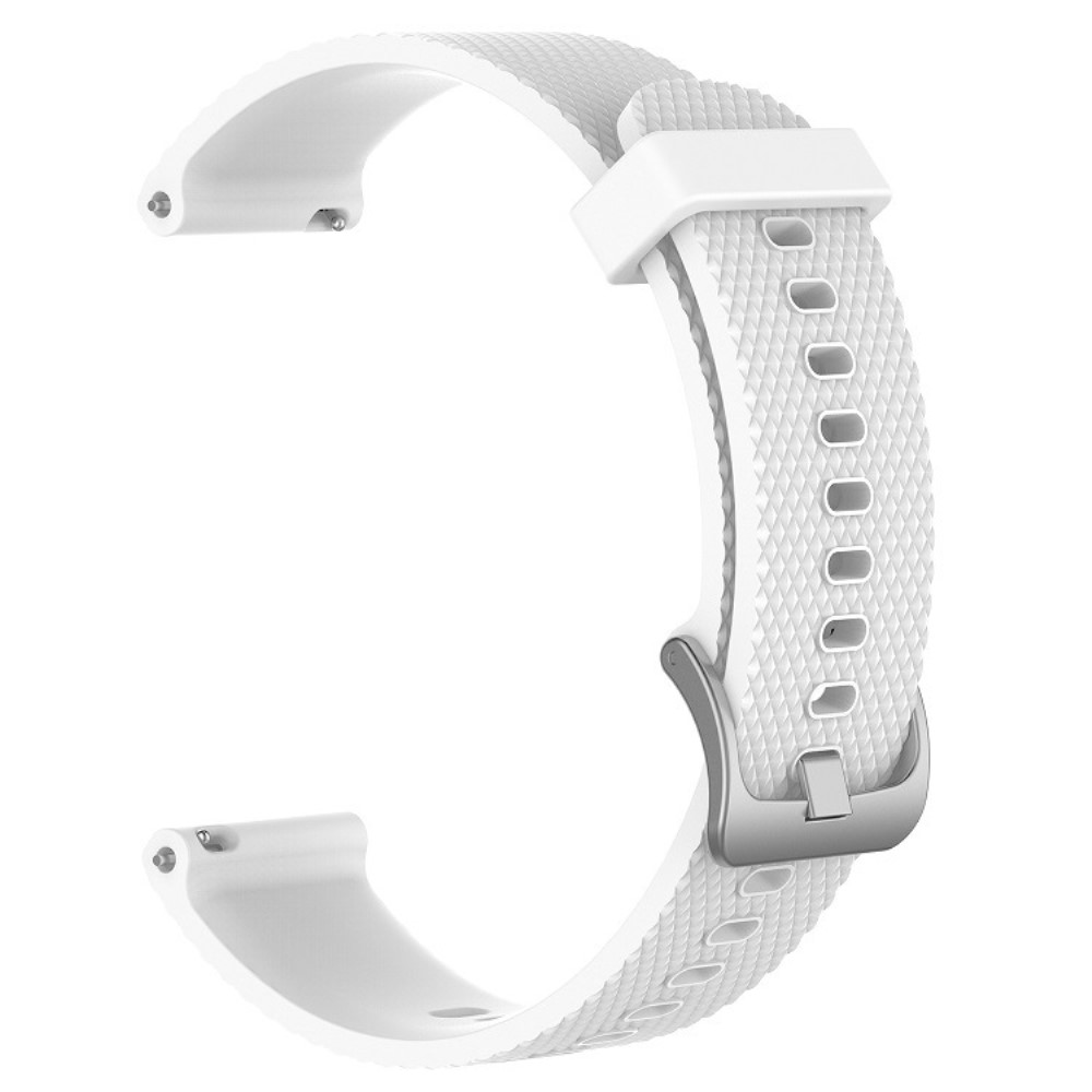 Diamond Silikon Armband Fr Smartwatch - Vit (22mm)