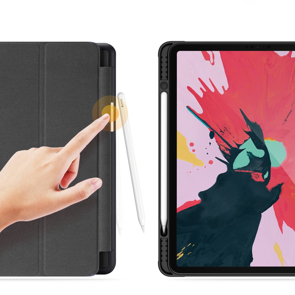 iPad Pro 12.9 2018/2020/2021 DUX DUCIS DOMO Series Tri-Fold Fodral - Svart