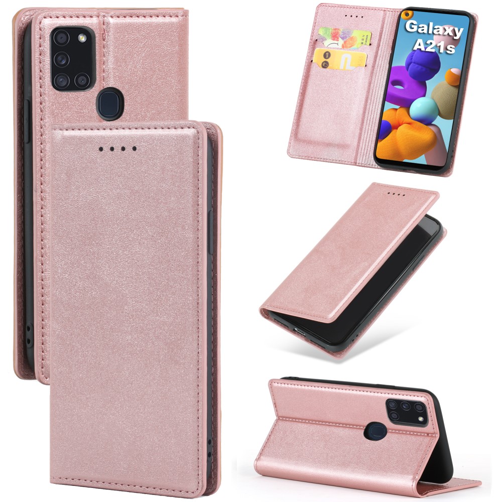 Samsung Galaxy A21s - Plånboksfodral - Roséguld