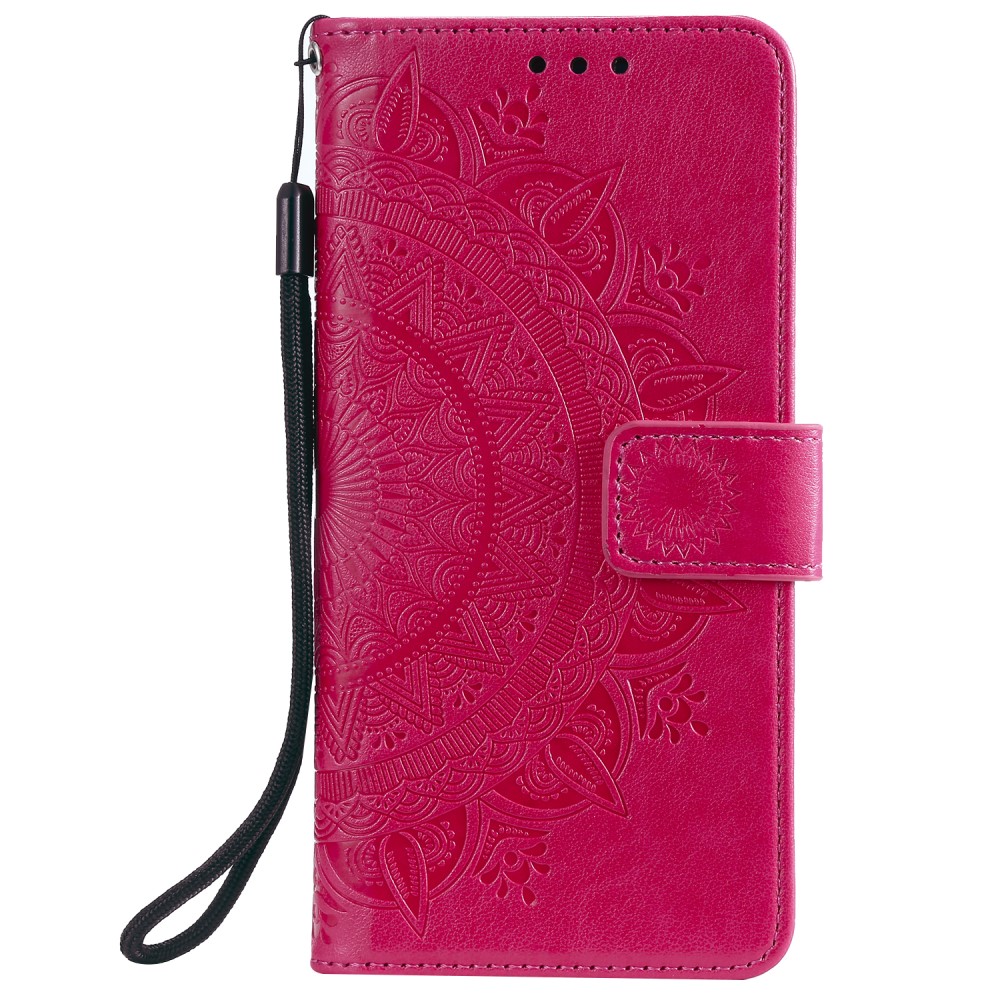 Xiaomi Redmi Note 9 Pro/Note 9S - Mandala Plnboksfodral - Rosa
