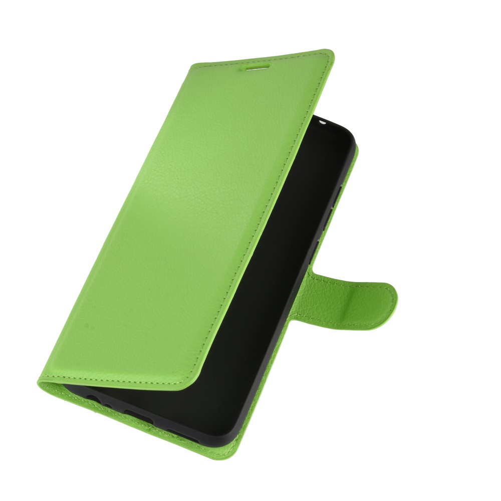  Xiaomi Redmi Note 9 - Litchi Plånboksfodral - Grön - Teknikhallen.se