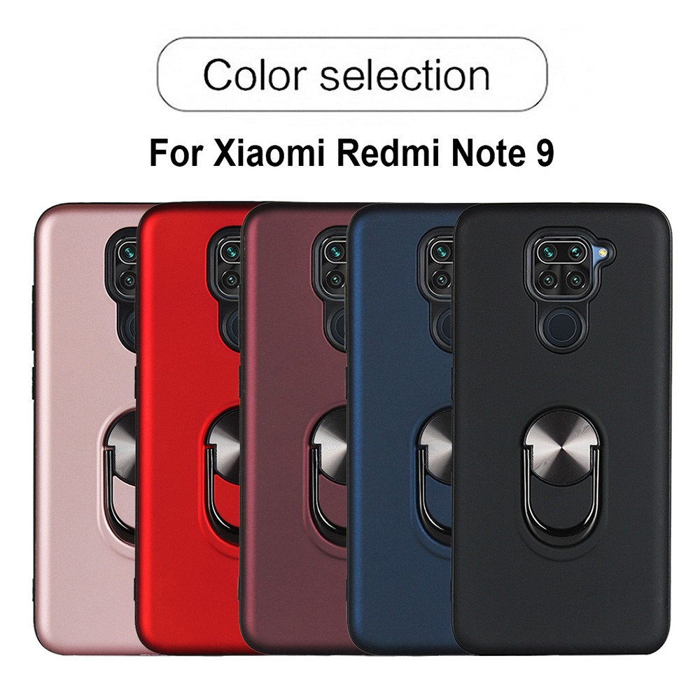  Xiaomi Redmi Note 9 - Ring Skal - Röd - Teknikhallen.se