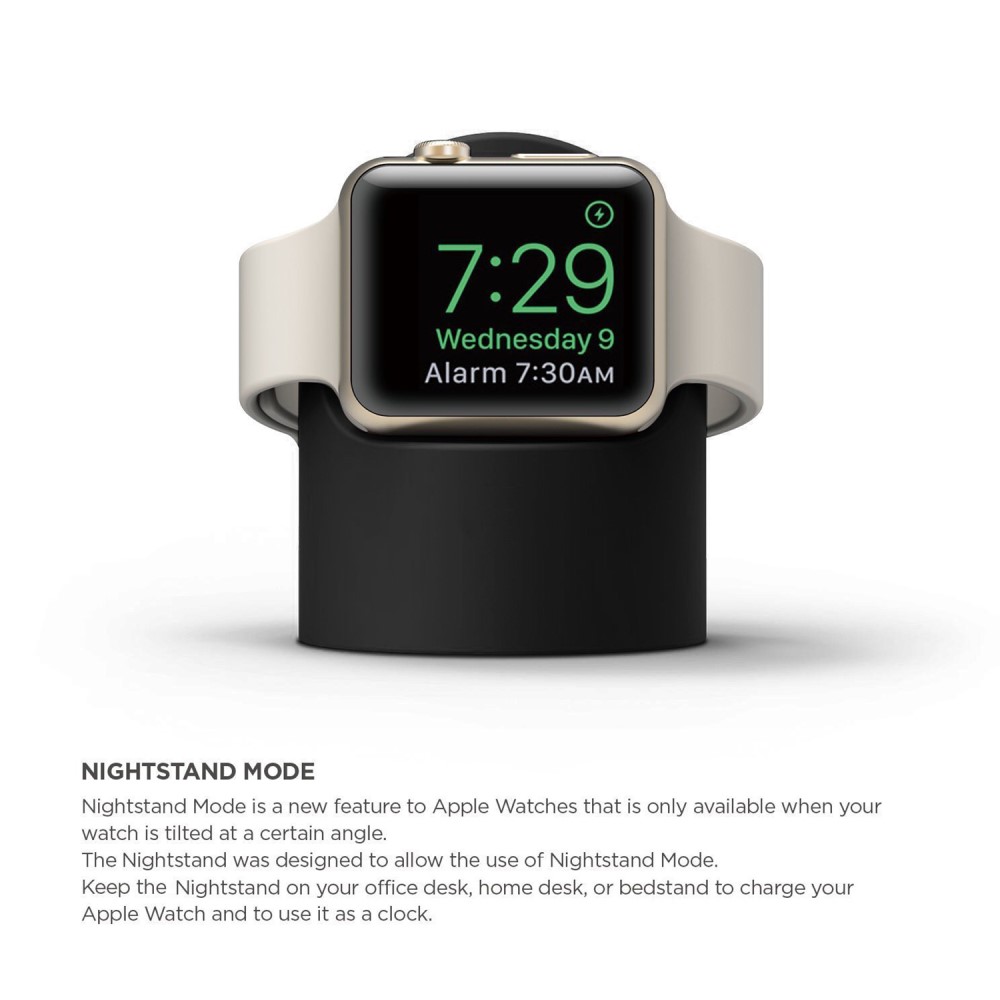 Apple Watch Silikon Stativ Svart