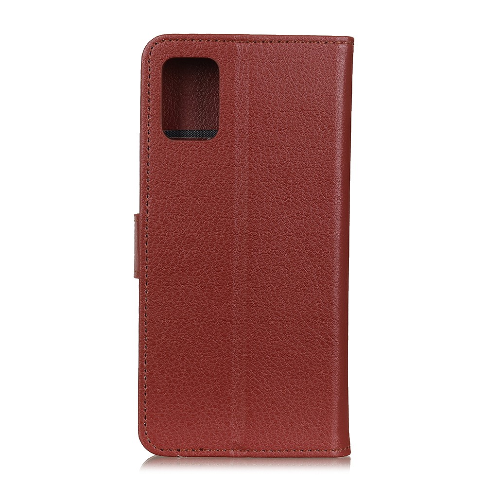 Samsung Galaxy Note 20 - Litchi Plnboksfodral - Brun
