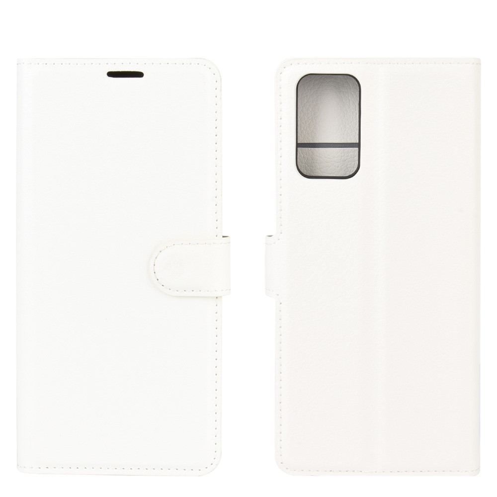 Samsung Galaxy Note 20 - Litchi Plnboksfodral - Vit