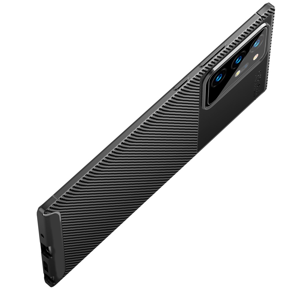 Samsung Galaxy Note 20 Ultra - Kolfiber Textur Skal - Svart