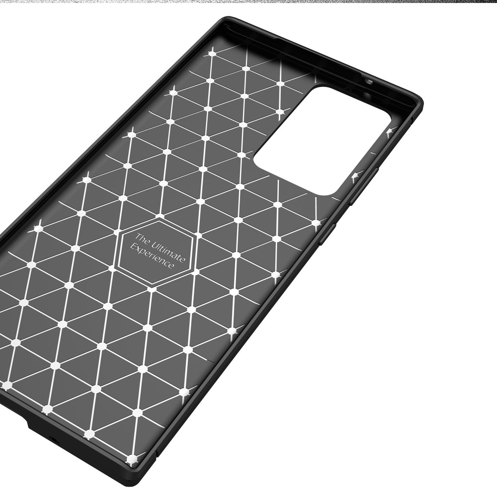 Samsung Galaxy Note 20 Ultra - Kolfiber Textur Skal - Svart
