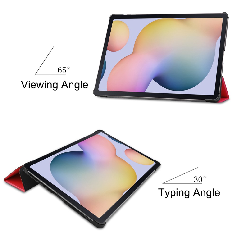 Samsung Galaxy Tab S7 Plus / Tab S8 Plus Tri-Fold S-Pen Laddning Röd