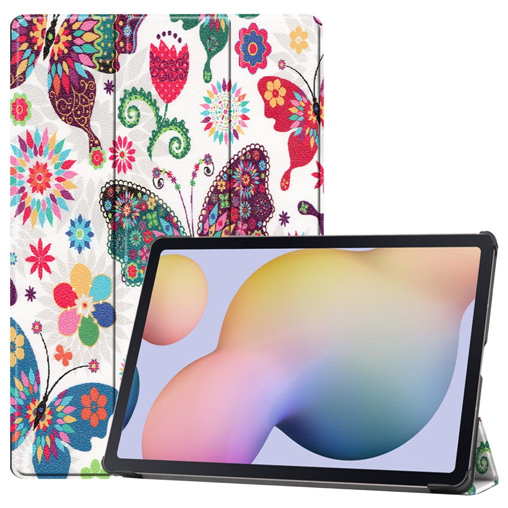 Samsung Galaxy Tab S7 Plus / Tab S8 Plus - Tri-Fold Fodral - Fjrilar