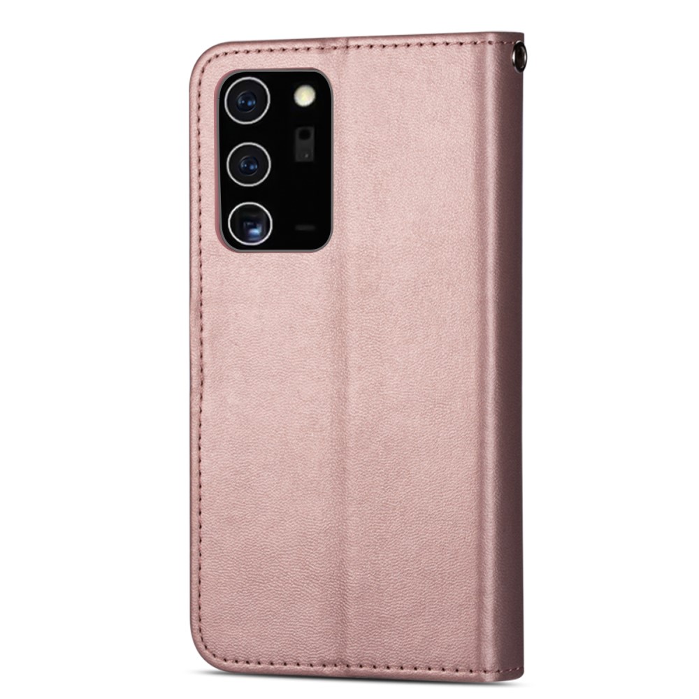 Samsung Galaxy Note 20 Ultra - 9-korts Plnboksfodral - Rosguld