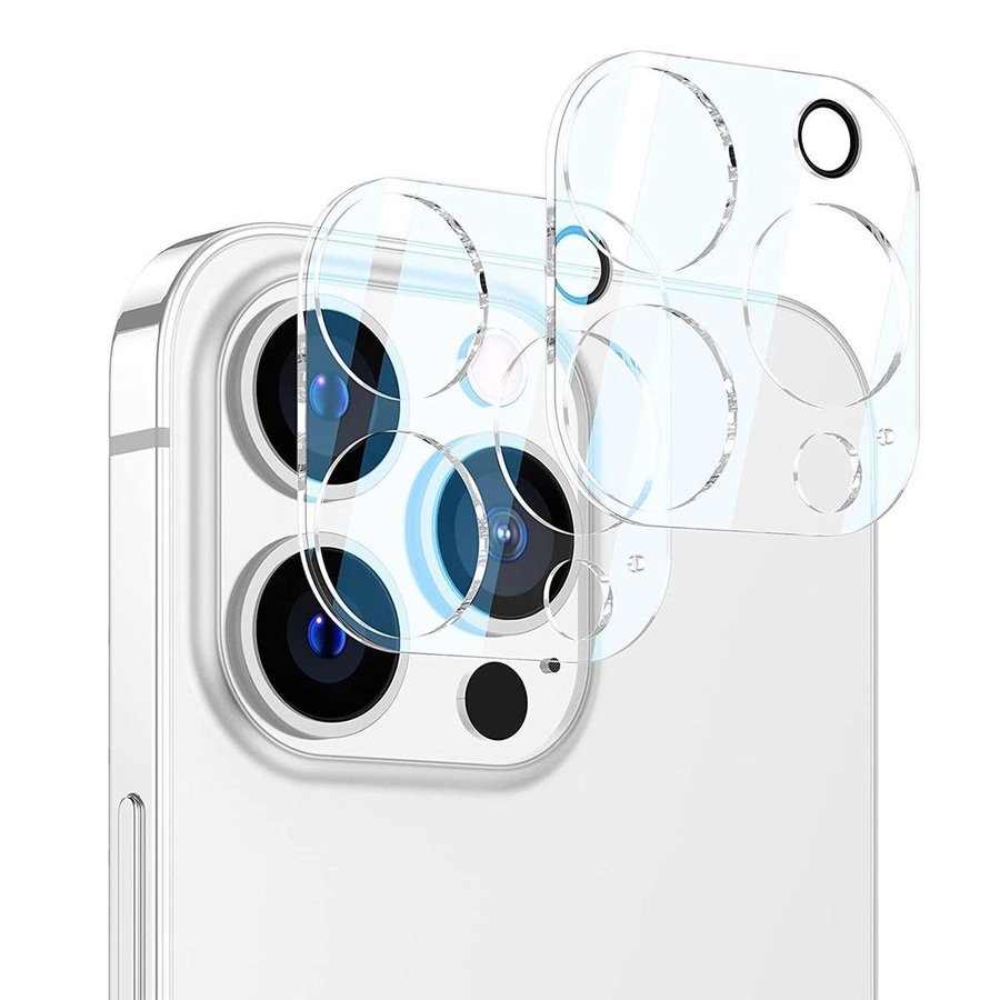 2-Pack iPhone 12 Pro Linsskydd Hrdat Glas Transparent