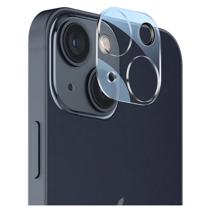 iPhone 13/13 Mini Linsskydd Hrdat Glas Transparent