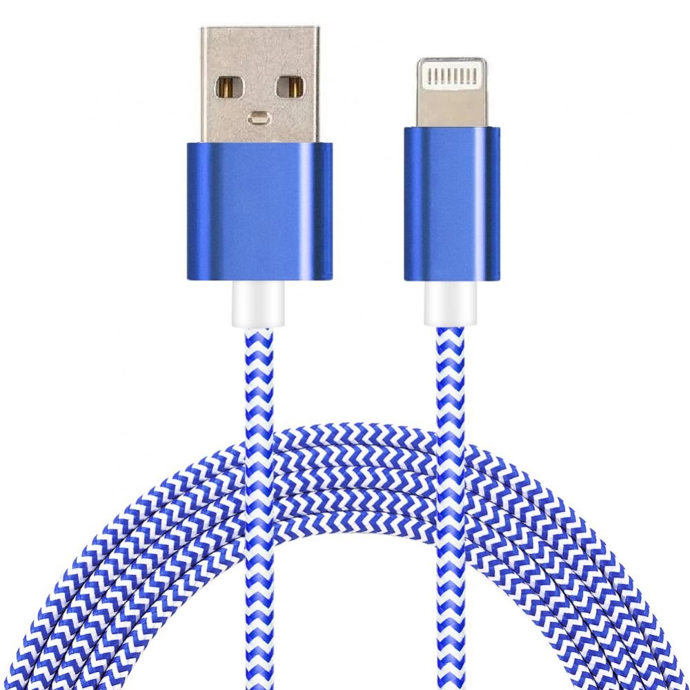Lightning Nylon Kabel - Blå 1m