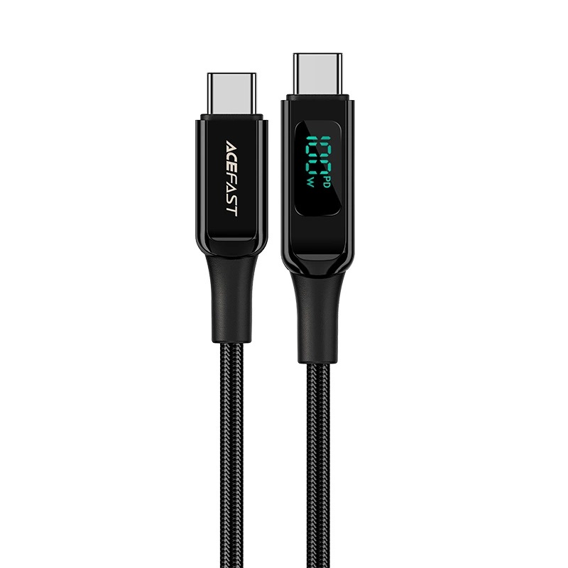 Acefast 100W USB-C Till USB-C 2m - Svart