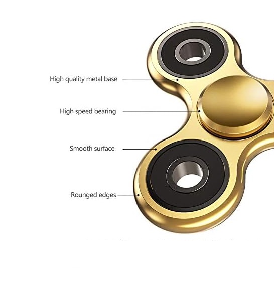 Fidget Spinner Ultra Spin Trio - Guld
