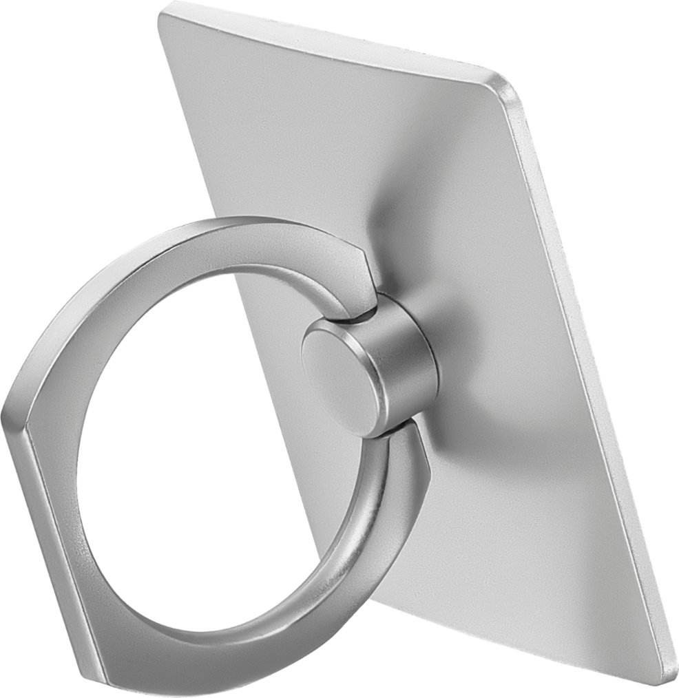 Universal Ring Hållare - Silver Fyrkant