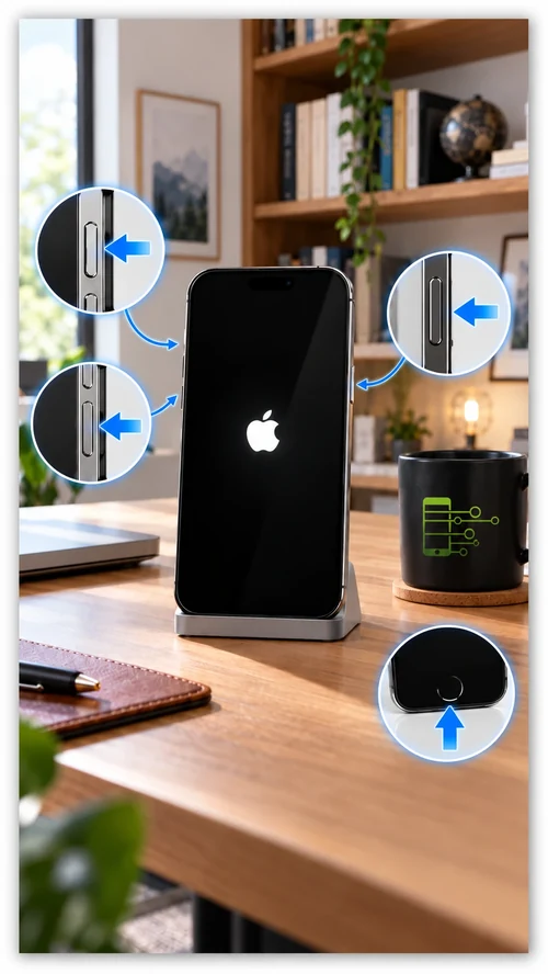 Hård omstart av iPhone