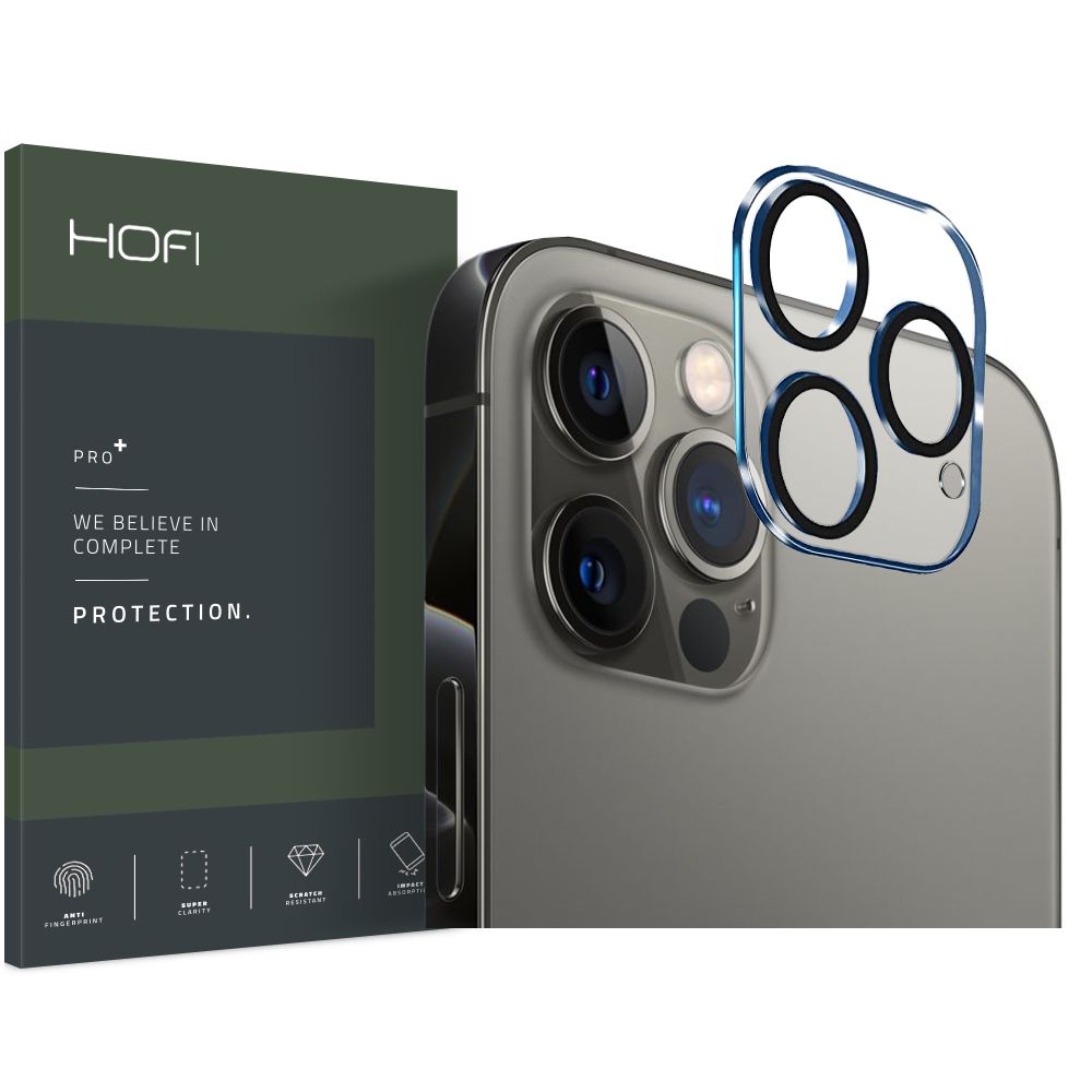 HOFI iPhone 12 Pro Linsskydd Pro+ Hrdat Glas Transparent