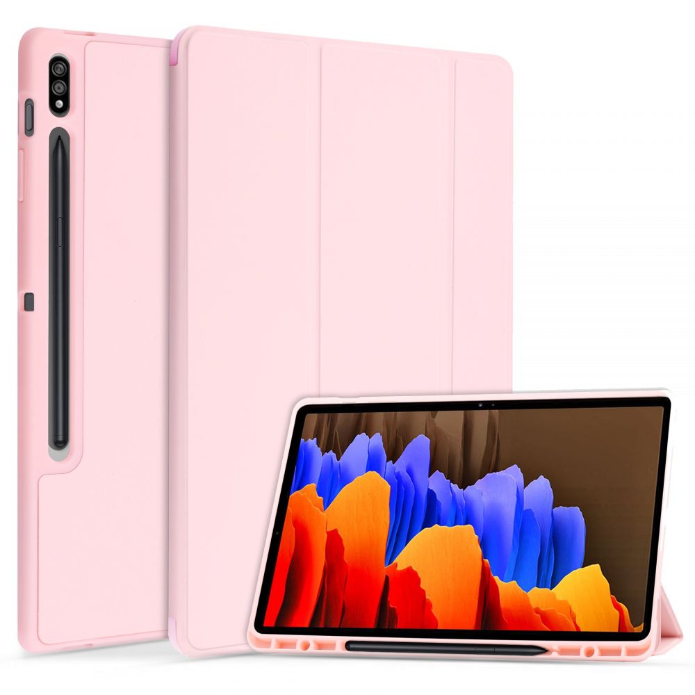 Tech-Protect Galaxy Tab S7 FE Fodral Med Pennhllare Rosa