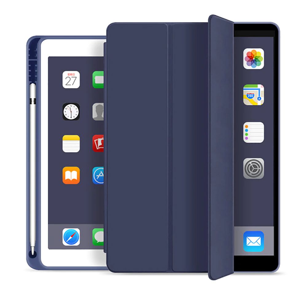 Tech-Protect iPad 10.2 2019/2020/2021 Fodral Med Pennhllare Bl