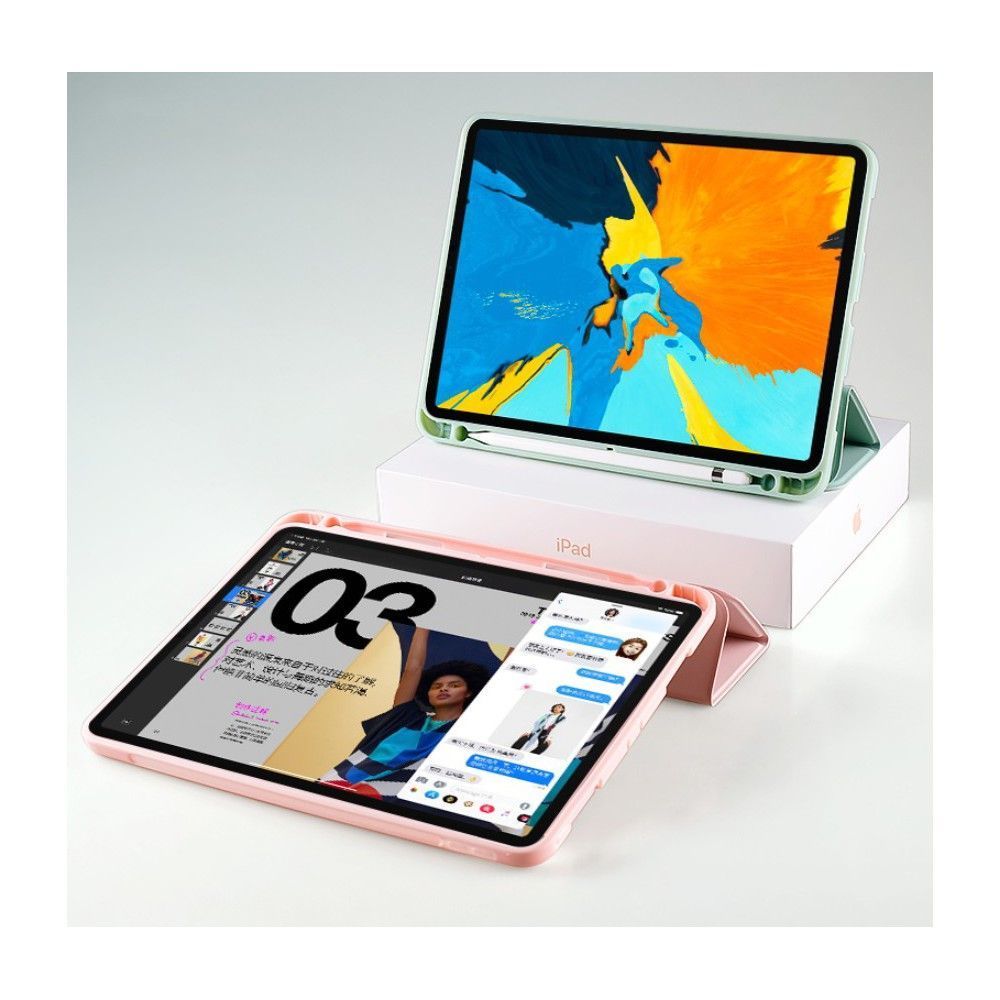 Tech-Protect iPad 10.2 2019/2020/2021 Fodral Med Pennhllare Rosa
