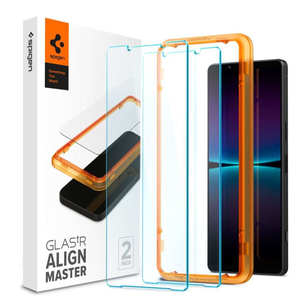Spigen Sony Xperia 1 IV 2-PACK Skärmskydd ALM Glas.tR
