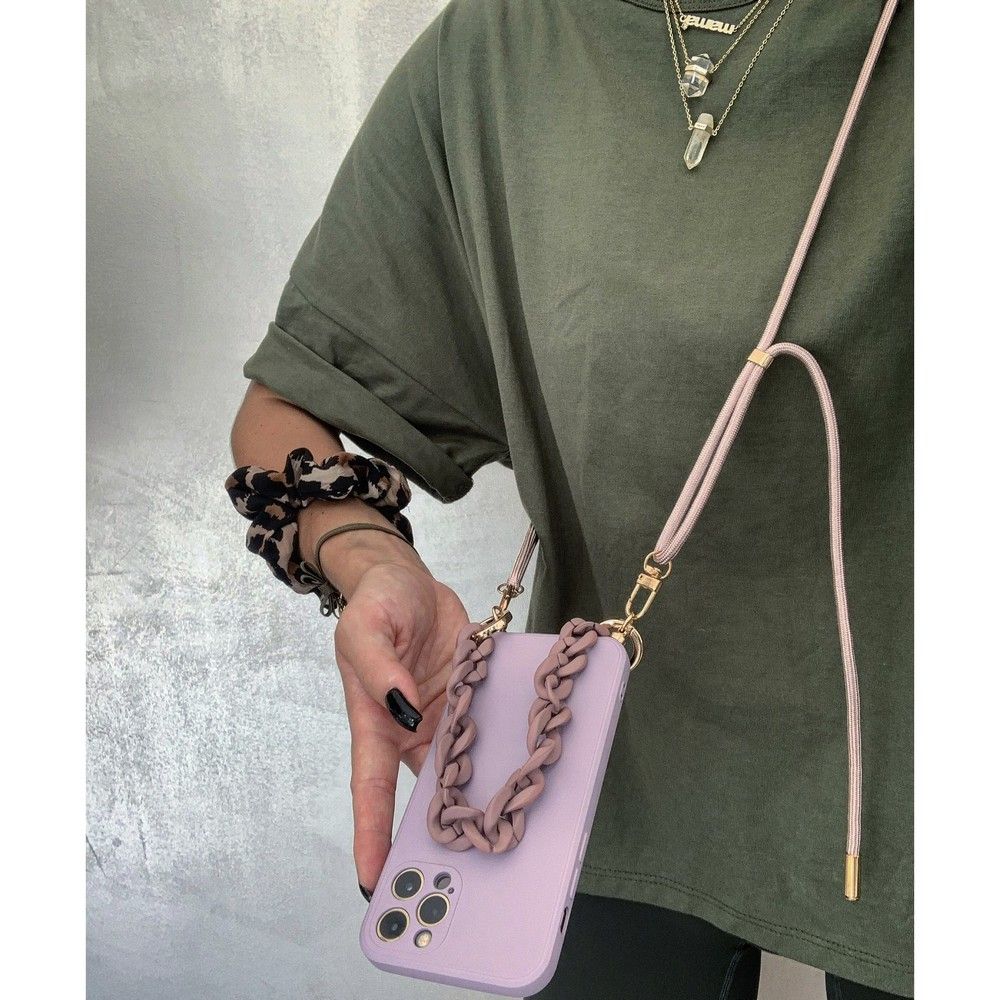 Tech-Protect iPhone 11 Skal Icon Chain Violet