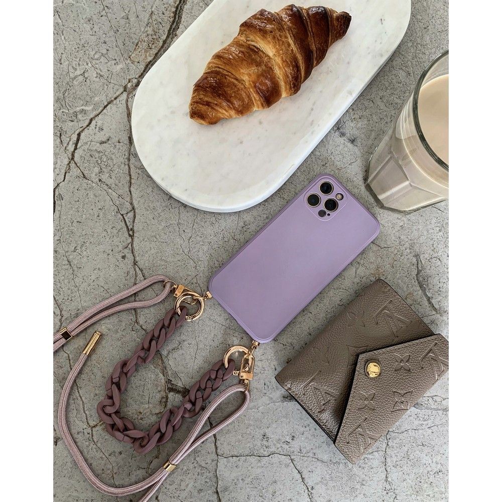 Tech-Protect iPhone 12 Pro Skal Icon Chain Violet