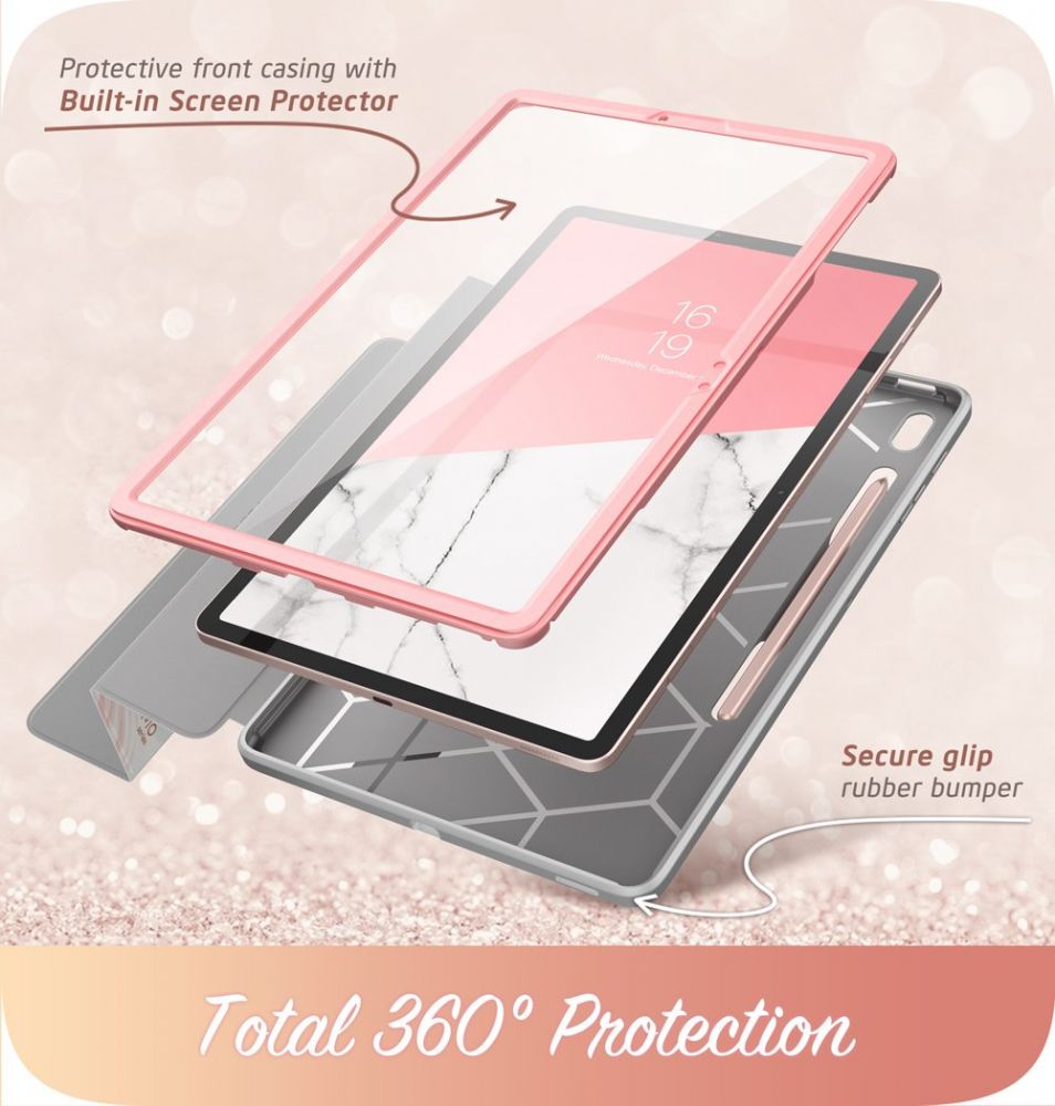 Supcase Samsung Galaxy Tab S7 FE Fodral Cosmo Marmor
