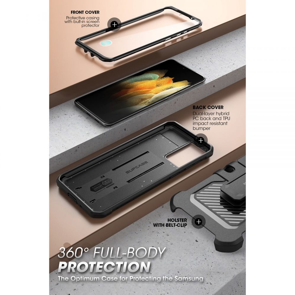 Supcase Samsung Galaxy S21 FE Skal Unicorn Beetle Pro Svart